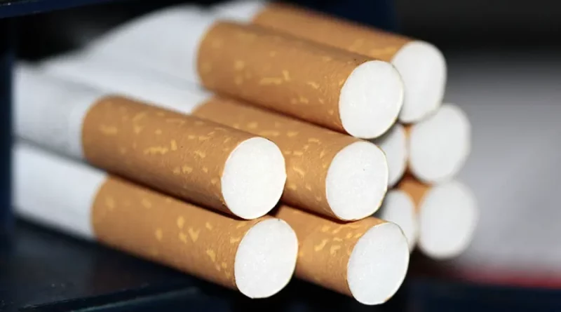 Detailná fotografia cigaretových filtrov